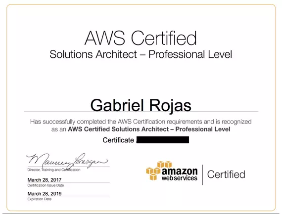 sample certificate