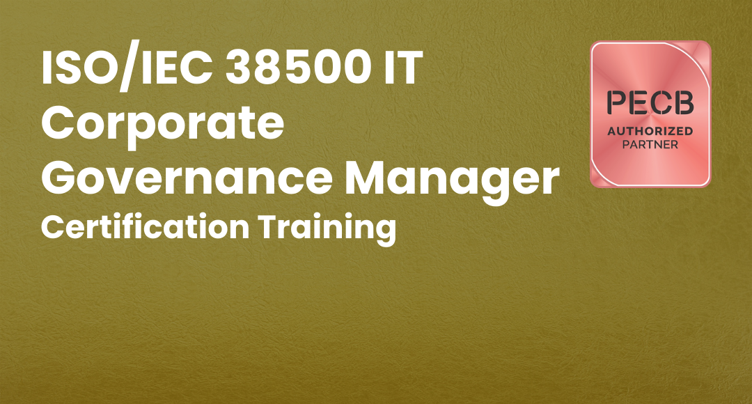 ISO/IEC 38500 IT Corporate Governance Manager