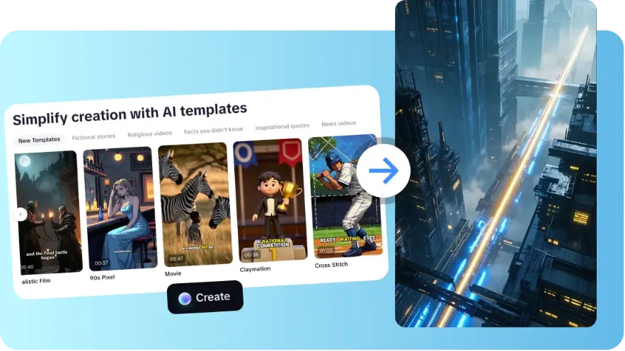 Generate Template-Based Clips Using an AI Video Maker Effortlessly