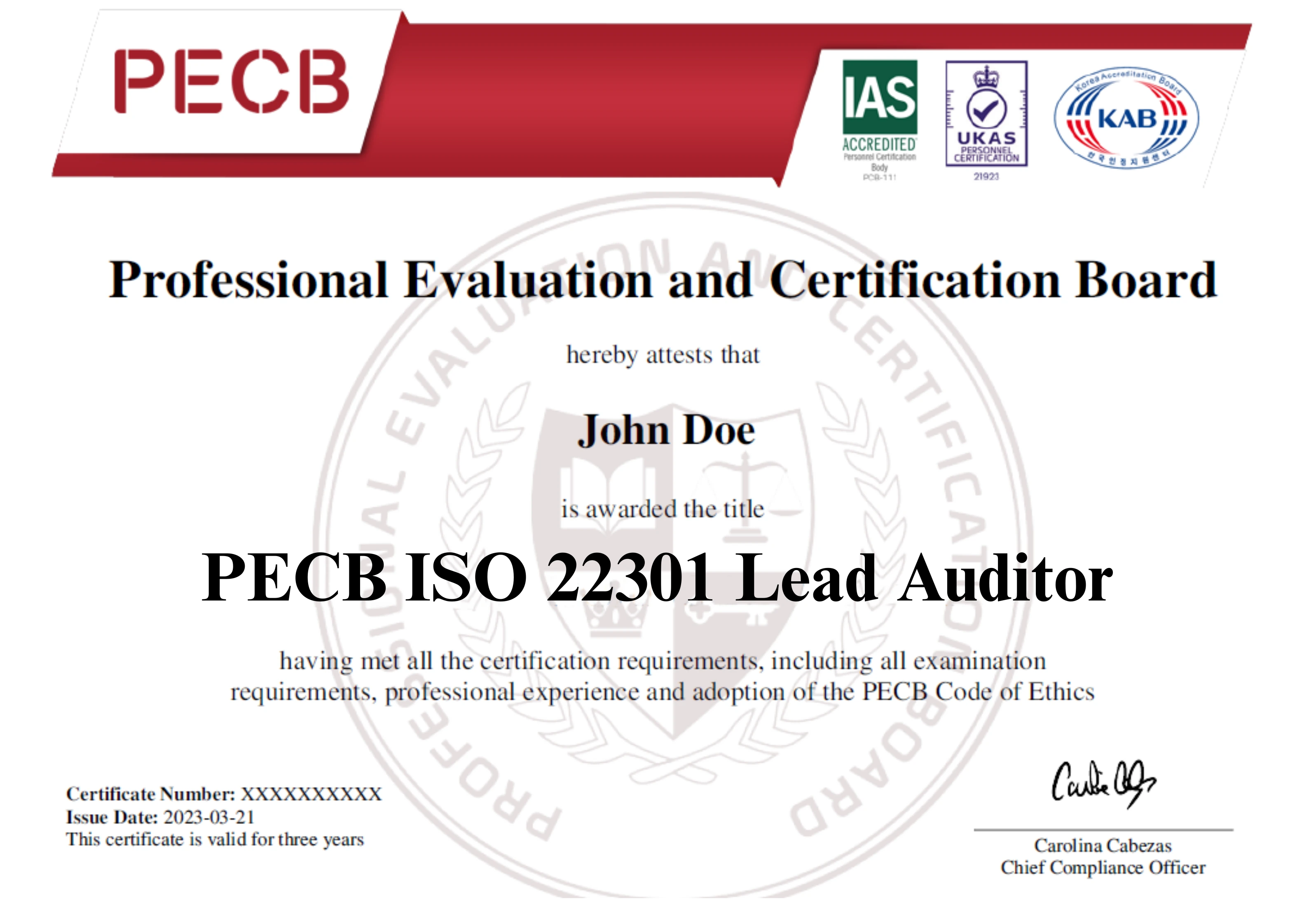 ISO 22301 Lead Auditor