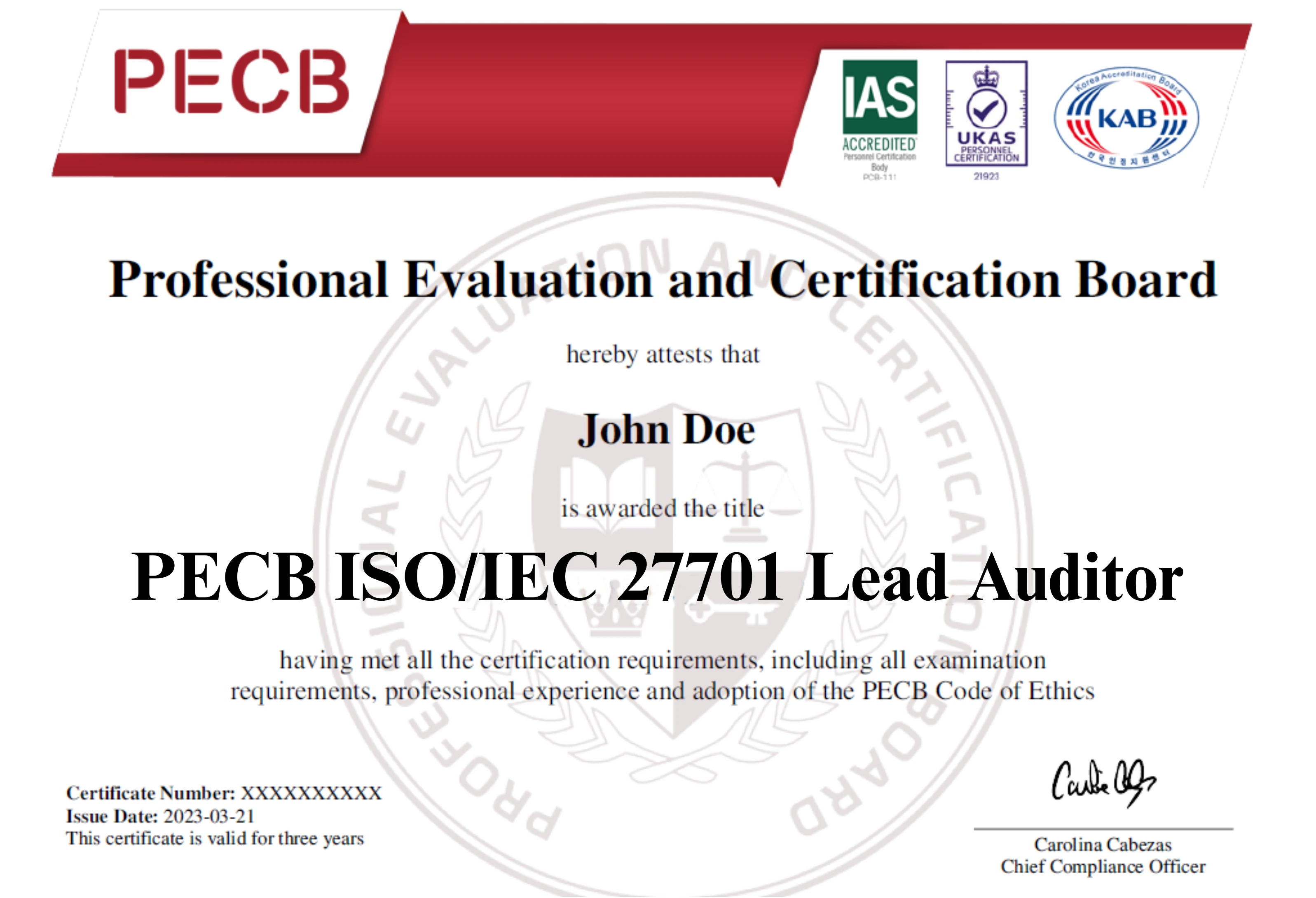 ISO/IEC 27701 Lead Auditor