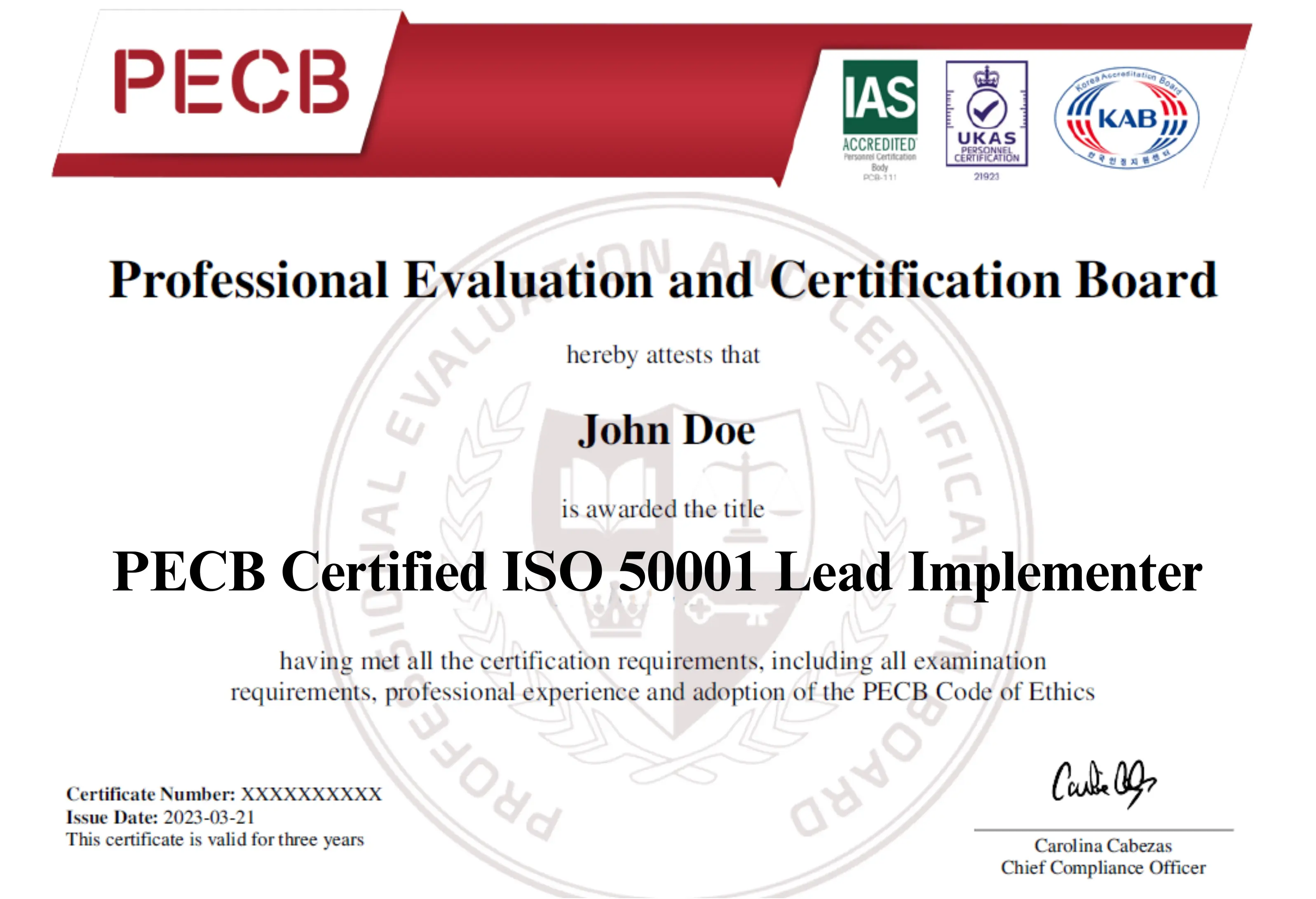 ISO 50001 Lead Implementer