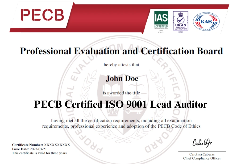 ISO 9001 Lead Auditor
