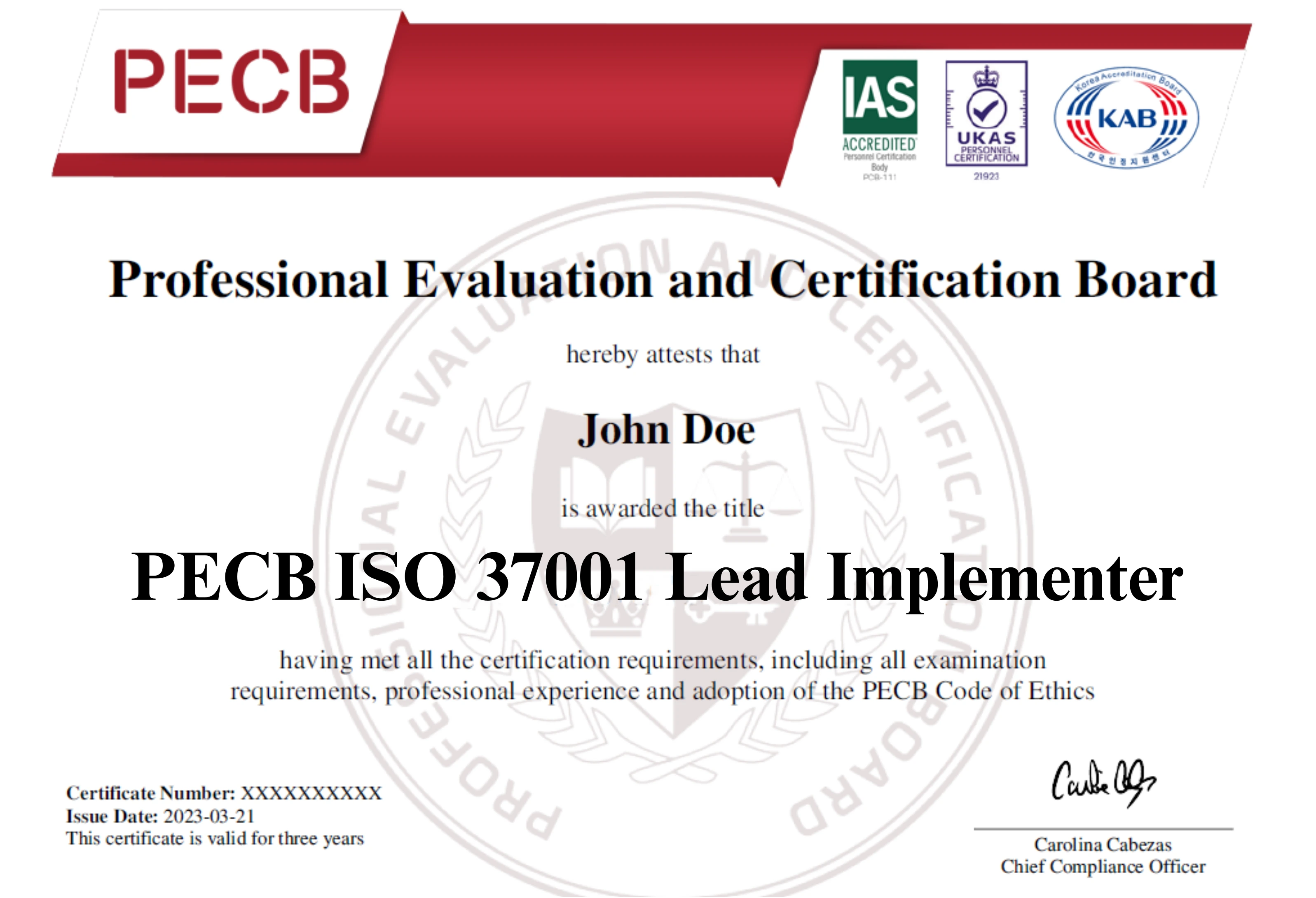 ISO 37001 Lead Implementer