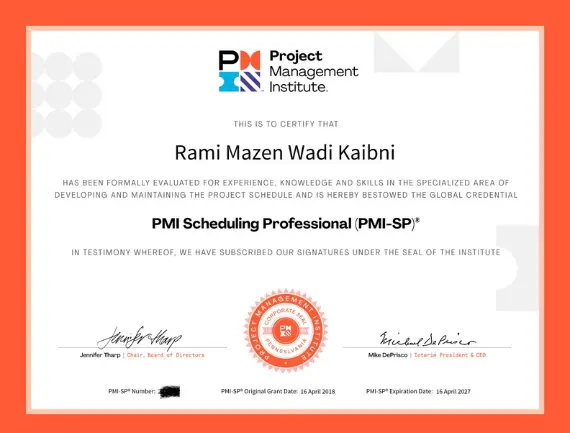 pmi sp scheduling professional certification training